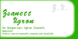 zsanett ugron business card